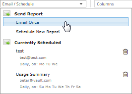 Email/Schedule box