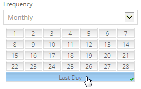 Monthly report setting