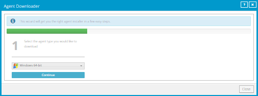 Agent Downloader box