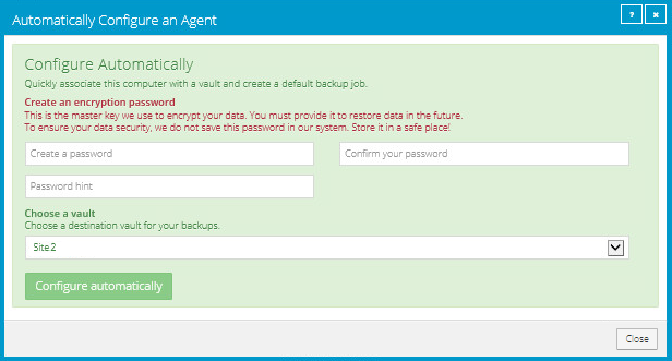Automatically Configure an Agent box