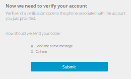 verify your account page