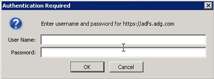 Authentication Required box