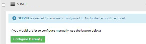 Queued for auto-configuration