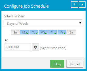 Days of Week schedule
