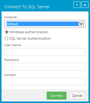 Connect to SQL Server box