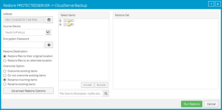 Restore box