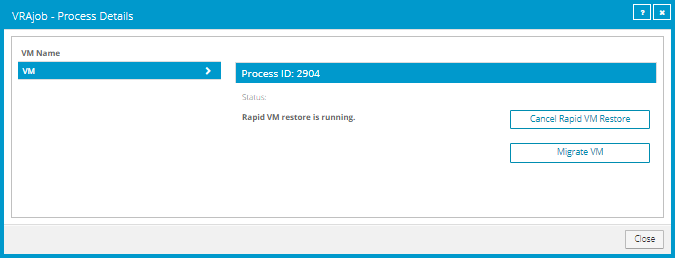 Process Details box