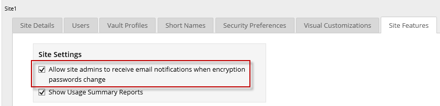 Allow Admin users to receive email notifications option
