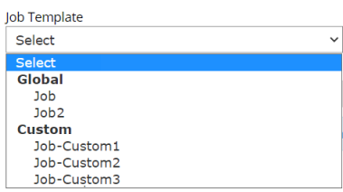 Job Template list