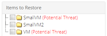 Potential Threat label